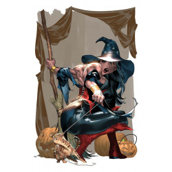 WONDER WOMAN 25 CVR E YASMINE PUTRI PUMPKIN SPICY CARD STOCK VAR