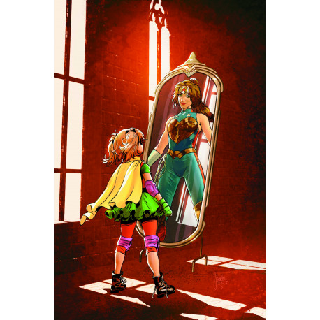 TRINITY DAUGHTER OF WONDER WOMAN 4 OF 6 CVR C MIKEL JANIN CARD STOCK VAR