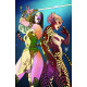 CHEETAH AND CHESHIRE ROB THE JUSTICE LEAGUE 2 OF 6 CVR C GUILLEM MARCH CARD STOCK VAR