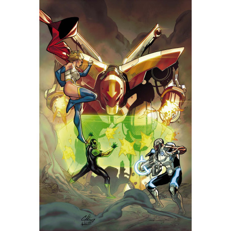 JUSTICE LEAGUE RED 2 OF 6 CVR A CLAYTON HENRY