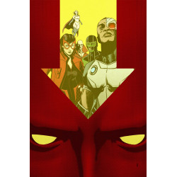 JUSTICE LEAGUE RED 2 OF 6 CVR B JORGE FORNES CARD STOCK VAR