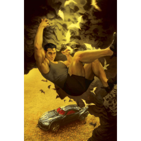 BATMAN AND ROBIN 25 CVR D MIGUEL MERCADO PUMPKIN SPICY CARD STOCK VAR