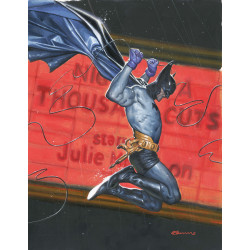 THE BAT-MAN SECOND KNIGHT 1 OF 6 CVR C FABRIZIO DE TOMMASO CARD STOCK VAR MR 