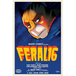 FERAL 16 CVR B TRISH FORSTNER TONY FLEECS MOVIE POSTER HOMAGE VAR