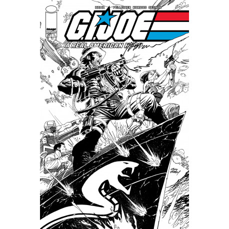 GI JOE A REAL AMERICAN HERO 320 CVR B ANDY KUBERT B W VAR