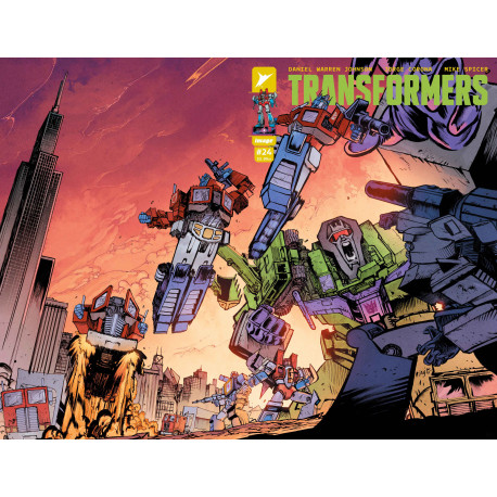 TRANSFORMERS 24 CVR F DANIEL WARREN JOHNSON MIKE SPICER WRAPAROUND VAR