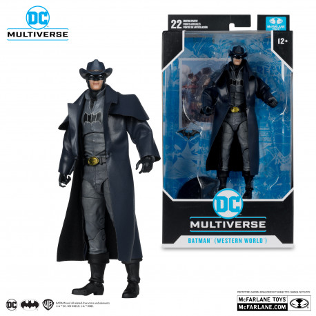 BATMAN SUPERMAN DC MULTIVERSE FIGURINE BATMAN WESTERN WORLD 18 CM