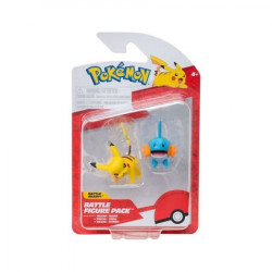 POKEMON PACK 2 FIGURINES BATTLE FIGURE PACK SET PIKACHU GOBOU 5 CM