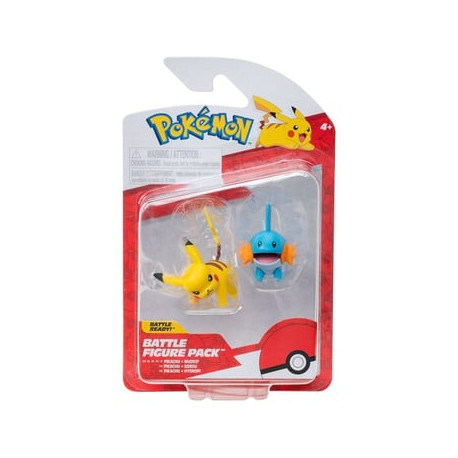POKEMON PACK 2 FIGURINES BATTLE FIGURE PACK SET PIKACHU GOBOU 5 CM