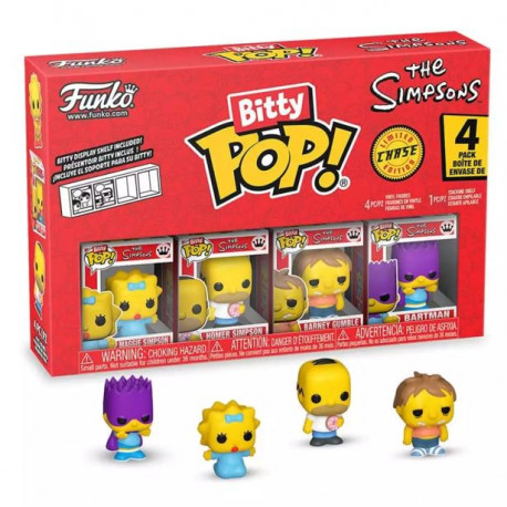 LES SIMPSON PACK 4 FIGURINES BITTY POP VINYL SERIES 3 2 CM