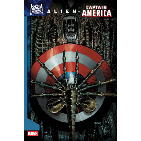 ALIEN VS CAPTAIN AMERICA 1 DAN PANOSIAN FOIL VAR NET 