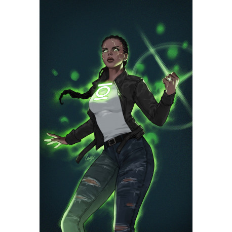 ABSOLUTE GREEN LANTERN 7 CVR C LESLEY LEIRIX LI CARD STOCK VAR