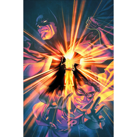 BATMAN ROBIN YEAR ONE 12 OF 12 CVR B JAMAL CAMPBELL CARD STOCK VAR