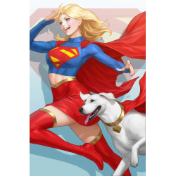SUPERGIRL 6 CVR B STANLEY ARTGERM LAU CARD STOCK VAR