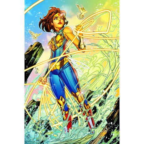 TRINITY DAUGHTER OF WONDER WOMAN 5 OF 6 CVR B JONBOY MEYERS CARD STOCK VAR