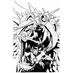 JUSTICE LEAGUE RED 3 OF 6 CVR A CLAYTON HENRY