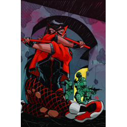 JUSTICE LEAGUE RED 3 OF 6 CVR C CULLY HAMNER CARD STOCK VAR