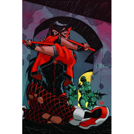 JUSTICE LEAGUE RED 3 OF 6 CVR C CULLY HAMNER CARD STOCK VAR
