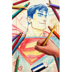 SUPERMAN THE KRYPTONITE SPECTRUM 3 OF 5 CVR C NIMIT MALAVIA CARD STOCK VAR MR 