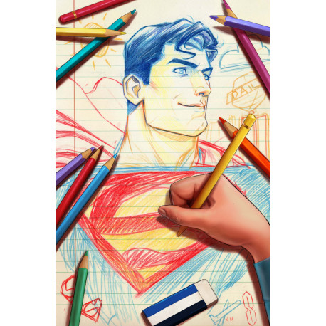 SUPERMAN THE KRYPTONITE SPECTRUM 3 OF 5 CVR C NIMIT MALAVIA CARD STOCK VAR MR 