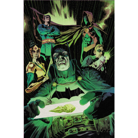 BATMAN GOTHAM BY GASLIGHT A LEAGUE FOR JUSTICE 4 OF 6 CVR C MIKE PERKINS CARD STOCK VAR