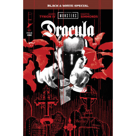 UNIVERSAL MONSTERS DRACULA BLACK WHITE SPECIAL 1 OF 2 CVR B MARK CHIARELLO VAR MR 
