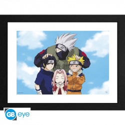PHOTO EQUIPE 7 NARUTO TIRAGE CADRE 30 X 40