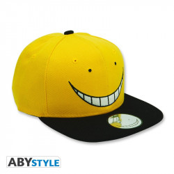 KORO ASSASSINATION CLASSROOM CASQUETTE SNAPBACK NOIR ET JAUNE