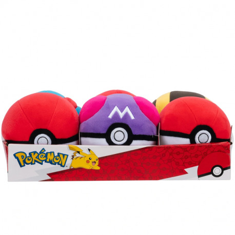BALL POKEMON PELUCHE POKEBALL 12 CM