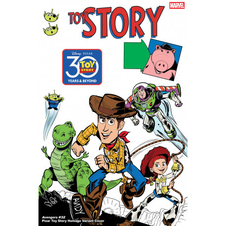 AVENGERS 32 CVR E MARCO FORCELLONI PIXAR TOY STORY HOMAGE VAR