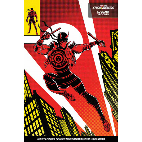 DAREDEVIL PUNISHER THE DEVIL S TRIGGER 1 OF 5 CVR C LUCIANO VECCHIO FROM THE CHAOS A COSTUME VAR