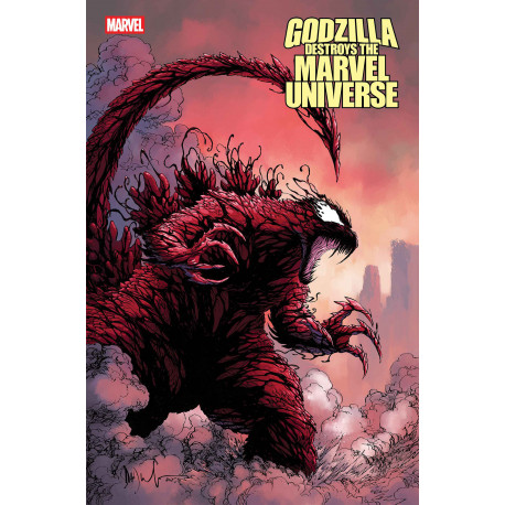 GODZILLA DESTROYS THE MARVEL UNIVERSE 5 CVR D DAVE WACHTER MARVELIZED CARNAGE-ZILLA VAR