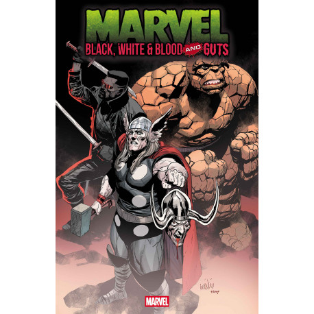 MARVEL BLACK WHITE BLOOD AND GUTS 2 CVR A LEINIL FRANCIS YU