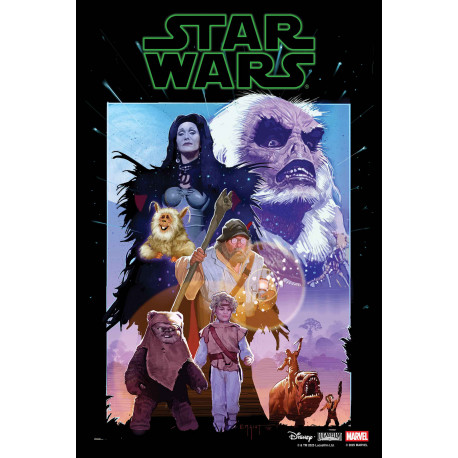 STAR WARS 7 CVR C E M GIST BATTLE FOR ENDOR 40TH ANNIVERSARY VAR