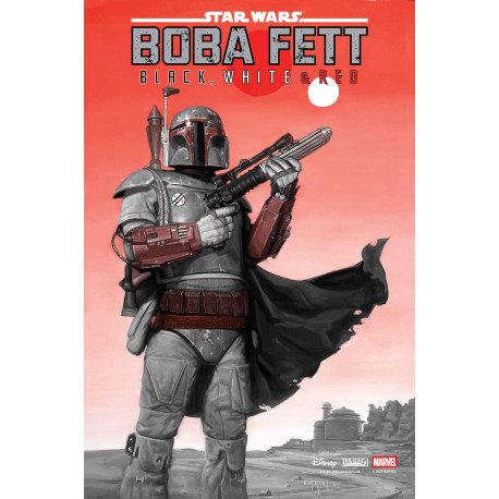 STAR WARS BOBA FETT - BLACK WHITE RED 3 CVR A E M GIST