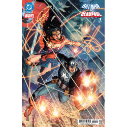 DC MARVEL BATMAN DEADPOOL 1 ONE SHOT CVR E JIM CHEUNG WONDER WOMAN CAPTAIN AMERICA CARD STOCK VAR