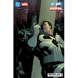 DC MARVEL BATMAN DEADPOOL 1 ONE SHOT CVR G NICK DRAGOTTA BATMAN PUNISHER CARD STOCK VAR