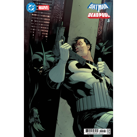 DC MARVEL BATMAN DEADPOOL 1 ONE SHOT CVR G NICK DRAGOTTA BATMAN PUNISHER CARD STOCK VAR