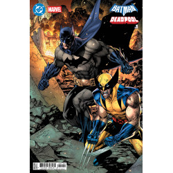DC MARVEL BATMAN DEADPOOL 1 ONE SHOT CVR K JIM LEE BATMAN WOLVERINE CARD STOCK VAR
