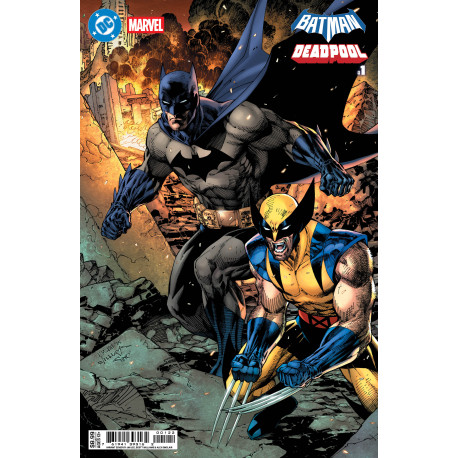 DC MARVEL BATMAN DEADPOOL 1 ONE SHOT CVR K JIM LEE BATMAN WOLVERINE CARD STOCK VAR