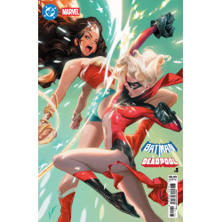 DC MARVEL BATMAN DEADPOOL 1 ONE SHOT CVR L ALEXANDER LOZANO WONDER WOMAN MS MARVEL CARD STOCK VAR