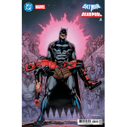 DC MARVEL BATMAN DEADPOOL 1 ONE SHOT CVR R RYAN SOOK CRISIS ON INFINITE EARTHS 7 HOMAGE CARD STOCK VAR