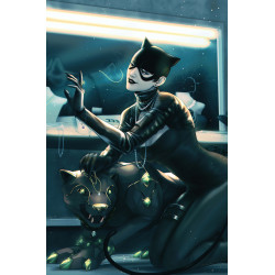 CATWOMAN 81 CVR D ROBIN HIGGINBOTTOM CARD STOCK VAR