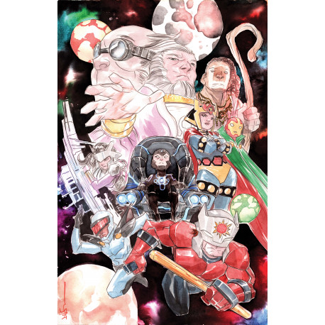 NEW GODS 12 OF 12 CVR B DUSTIN NGUYEN CARD STOCK VAR