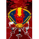 JUSTICE LEAGUE RED 4 OF 6 CVR B DAVID BALDEON CARD STOCK VAR
