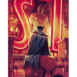 THE BAT-MAN SECOND KNIGHT 2 OF 3 CVR C NIMIT MALAVIA CARD STOCK VAR MR 