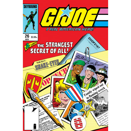 GI JOE A REAL AMERICAN HERO 26 HAMA FILES EDITION CVR C MIKE ZECK BOB WIACEK FOIL VAR