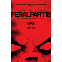 FERAL 18 CVR B TONY FLEECS TRISH FORSTNER MOVIE POSTER HOMAGE VAR