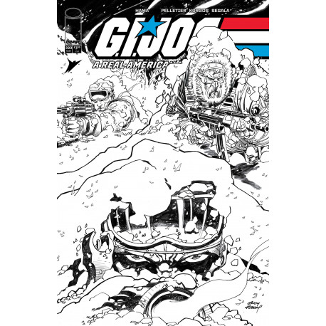 GI JOE A REAL AMERICAN HERO 322 CVR B ANDY KUBERT B W VAR