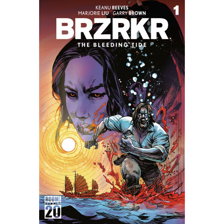 BRZRKR THE BLEEDING TIDE 1 ONE-SHOT CVR D GARRY BROWN FOIL VAR
